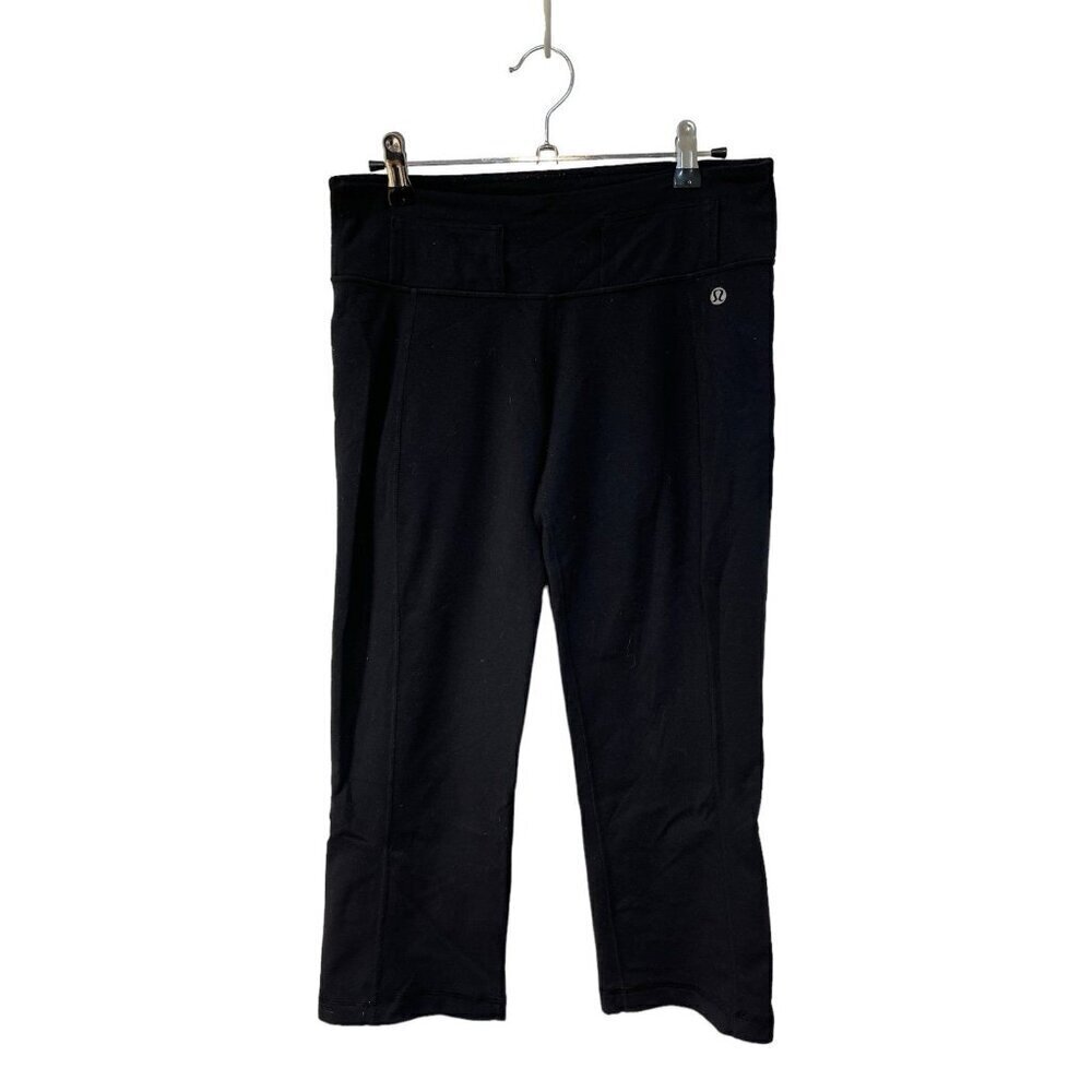 Lululemon Wide Leg Capri Shorts Leggings Black